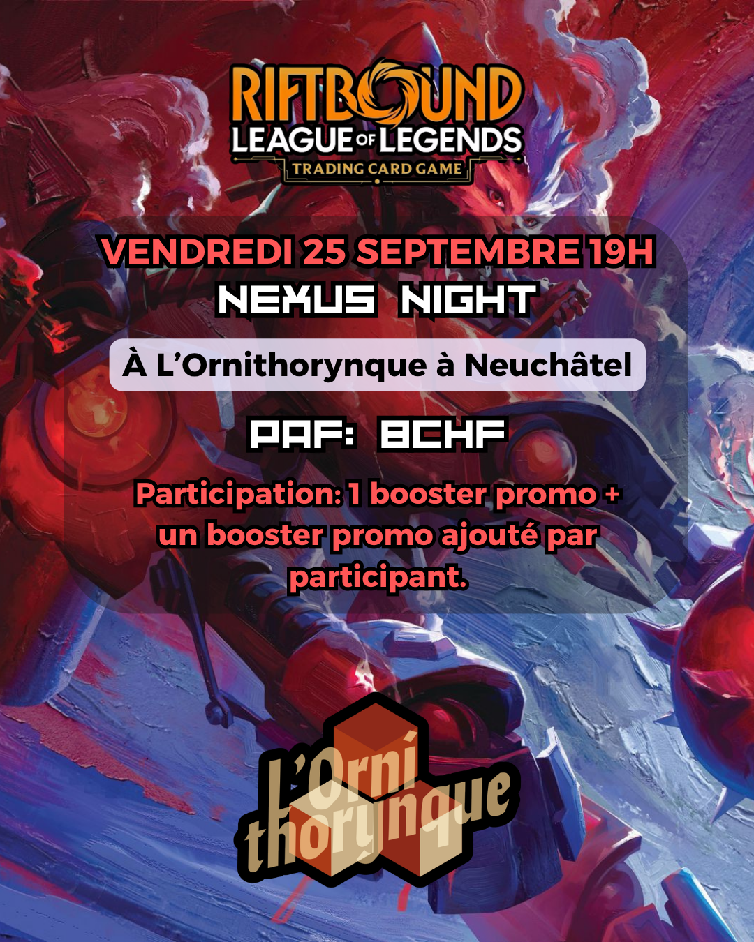 Riftbound — Nexus Night du 25 septembre⚔️⚔️
