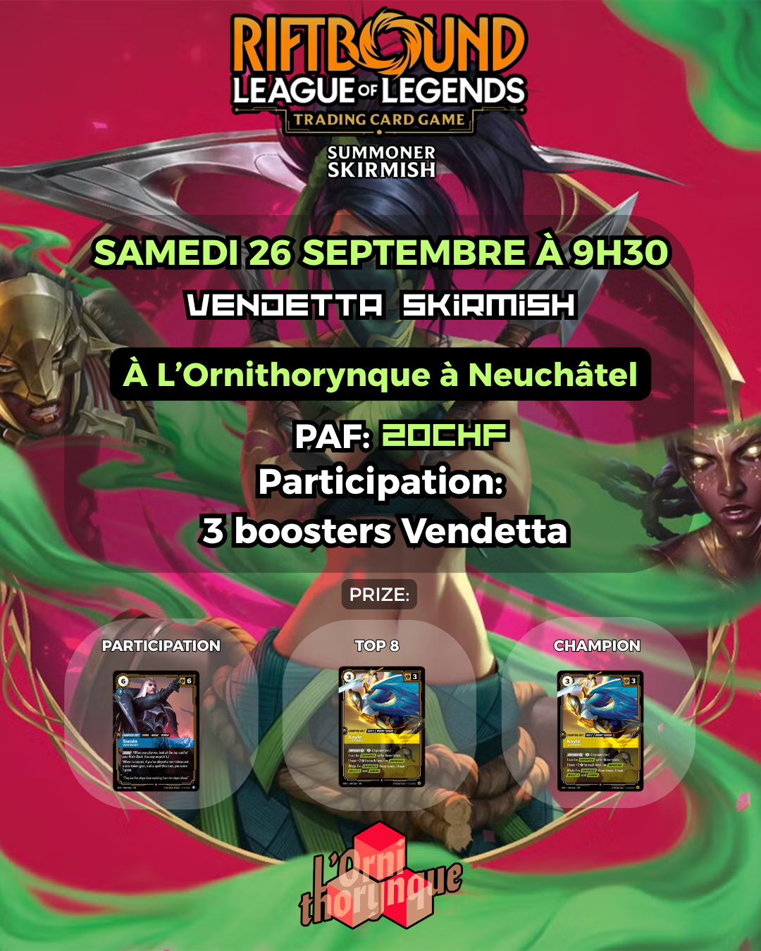 Riftbound — Vendetta Skirmish ⚡️⚔️ 26 septembre