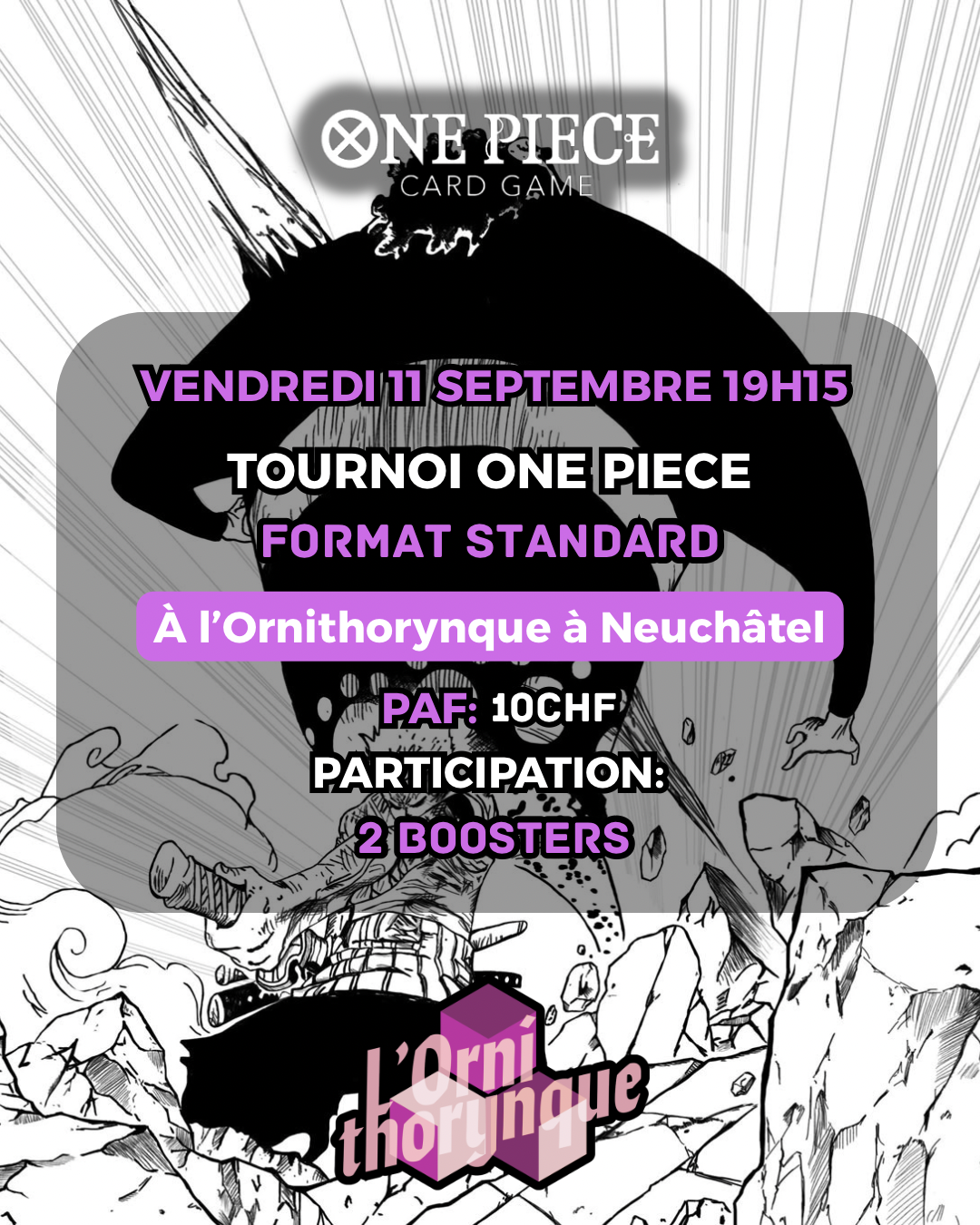 One Piece — Tournoi Standard du 11 septembre ☠️☠️