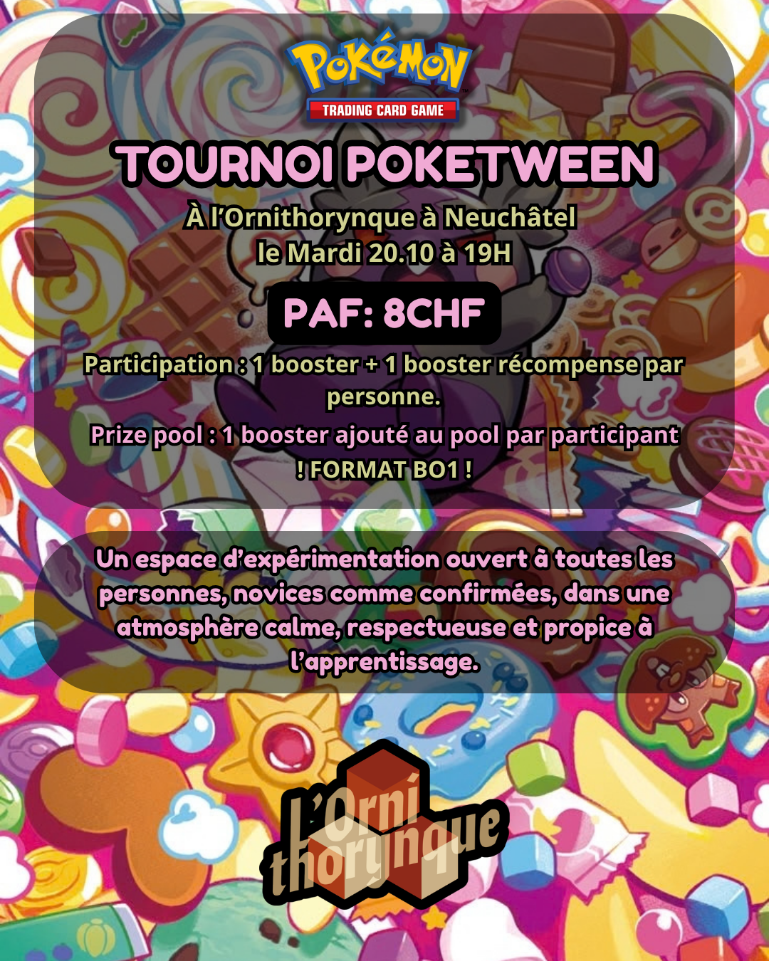 đŹâĄđ Tournoi PokĂ©mon PokĂ©tween | đ
Mardi 20 octobre â 19h